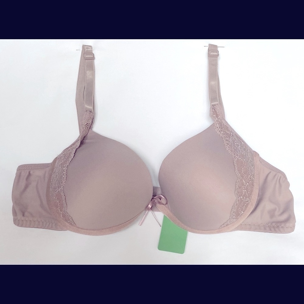 NWT Brazilian Style Women Sexy Underwired Padded Bra Lycra Lace M